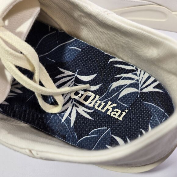 Olukai Tradewind Off White Sneakers Mens Size 10.5 Casual Lace Up Shoes NEW